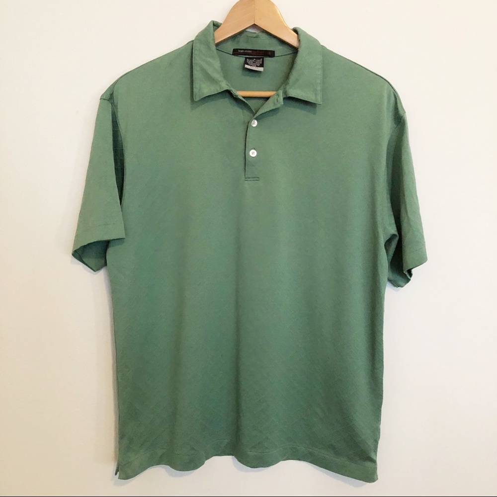 Nike Tiger Woods Golf Polo Green Shirt Medium